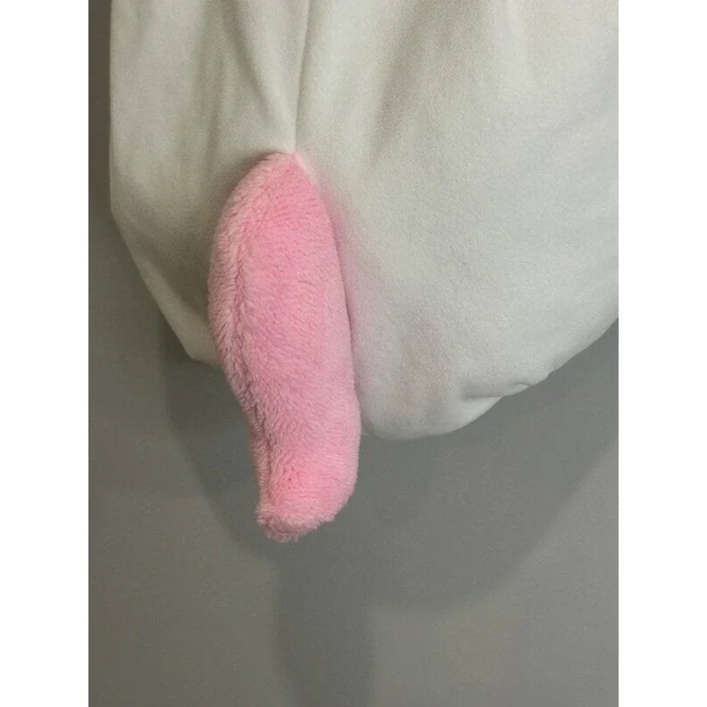 Carters Plush Girls Unicorn Costume Hood Pink White Zip Front Tail Size 18 M